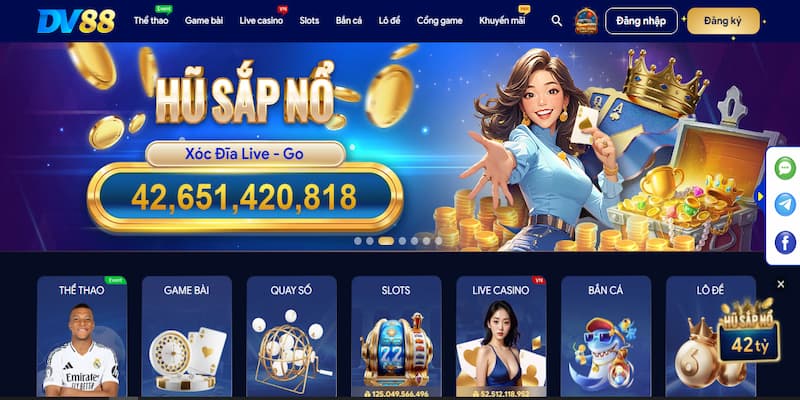 Nhà cái game bài đổi thưởng DV88 Nhà cái game bài đổi thưởng DV88 với ưu thế vượt trội